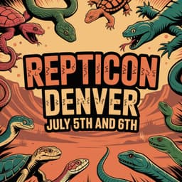 Cover art for Repticon Denver July 5th and 6th